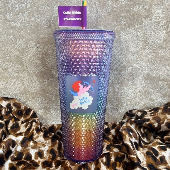 Brand New Starbucks x Sofie Birkin Iridescent Rainbow Studded 24oz Venti Tumbler - Picture 16 of 16